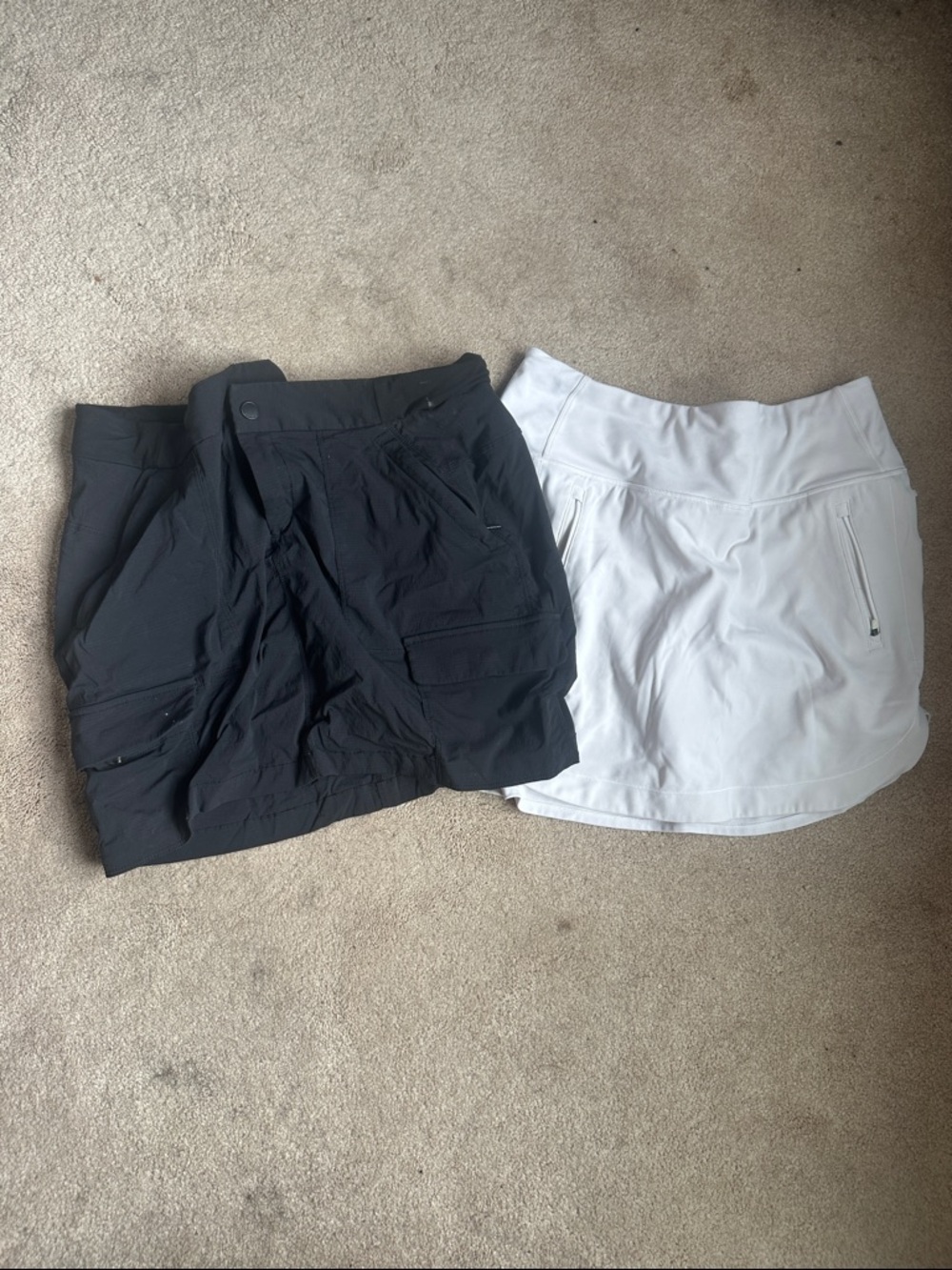 Athleta Black and White Mini Skorts Pack